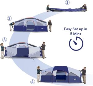 CAMPROS CP Tent 8 Person