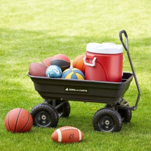 Gorilla Carts Poly Garden Dump Cart