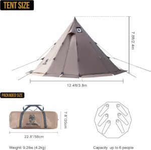 the OneTigris Rock Fortress Hot Tent