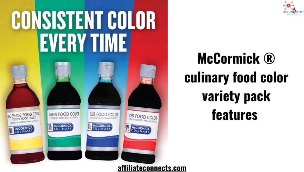 McCormick culinary food color offers an excellent choice for vibrant