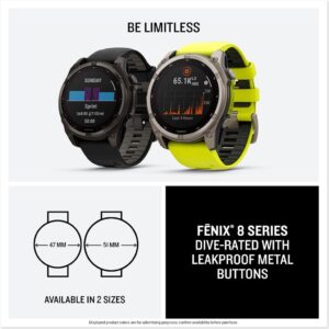 The Garmin fēnix® eight for:Outdoor Enthusiasts